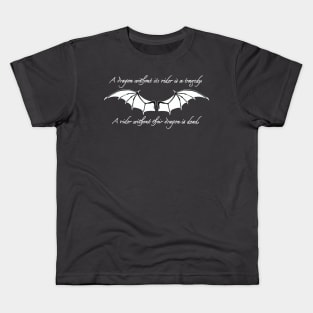 Fourth Wing Tairn Dragon Wings Book Series Kids T-Shirt